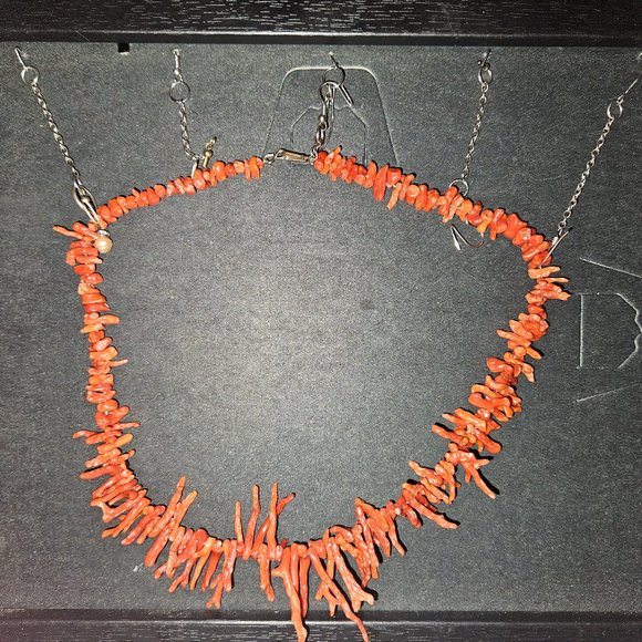 LES BERNARD RARE Vintage Branch Coral Necklace